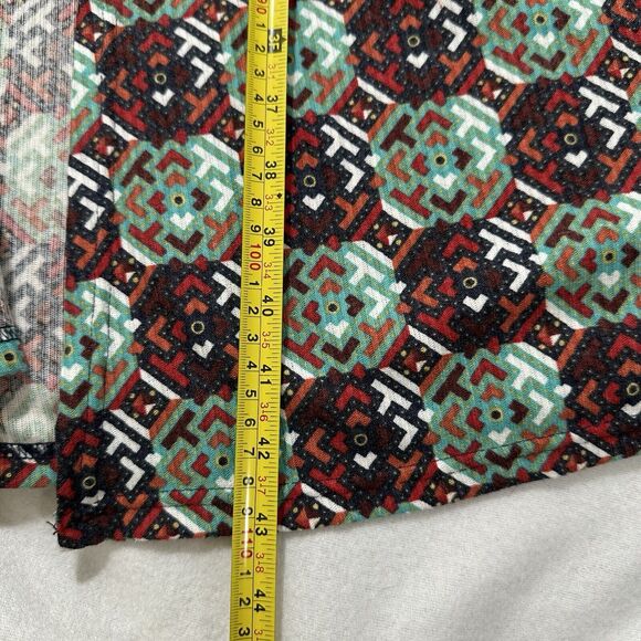 LuLaRoe Sarah Women's Small Duster Cardigan Sweater Pockets Open Front Geometric - Picture 9 of 14